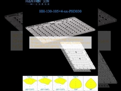 90°/T2/T3/T4/T5 Διαθέσιμη υψηλή διαπερατότητα 70×4pcs 3030LEDs Αντι-Αναλαμπτήρα Εύκολη εγκατάσταση Λινκ Fit Street& Flood Lighting