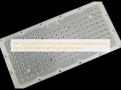 156 σε 1pcs 2835LED τρία συστήματα διανομής φωτός ακριβής έλεγχος φωτός αδιάβροχο φακό φωτισμού δρόμου