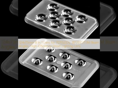 124x75mm 8 σε 1 φακούς για 7070LED, 30°/55°/T3M γωνίες δέσμης, υψηλής απόδοσης φακούς φωτισμού δρόμου