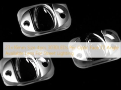 23×16mm Μέγεθος 4pcs 3030LEDs Per Optic Face T2 Angle Διαθέσιμος φακός για φωτισμό δρόμου