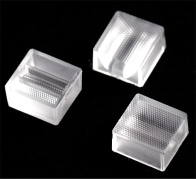 93%+ High Transmittance Precision Optical Brighten Single Lighting Lens 30×90° 3030LEDs 14.07×14.92mm