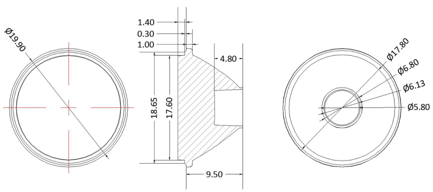 Single Lens φ20mm 93%+ Transmittance Multiple Light Distribution Angles Lightweight Tough Material Grade Lens For Brighten
